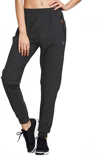 BALEAF Women's Joggers Pants Athletic Running Jogging Pants Hiking Quick Dry Zipper Pockets