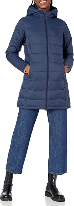 Amazon Essentials Women's Lightweight Water-Resistant Packable Puffer Coat