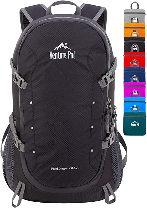 Venture Pal 40L Lightweight Packable Travel Hiking Backpack Daypack