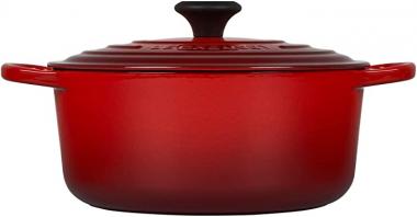 Le Creuset Enameled Cast Iron Signature Round Dutch Oven, 5.5 qt., Cerise