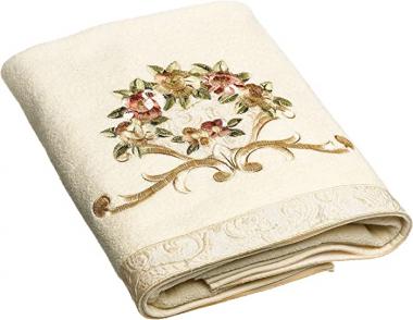 Avanti Linens Rosefan Bath Towel, Ivory