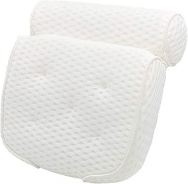 hyhy 4D Air Mesh Bath Pillow,Bathtub Pillow with Neck Shoulder Back Support,6 Strong Suction Cups,Fits All Bathtub, Hot Tub and Home Spa