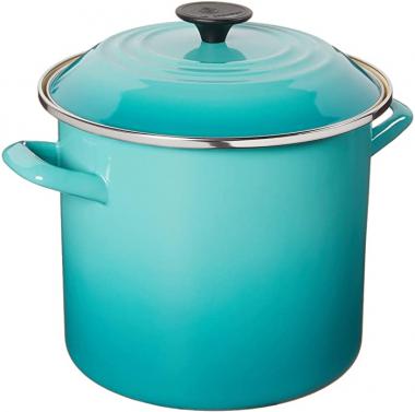 Le Creuset Enamel On Steel Stockpot, 8 qt., Caribbean