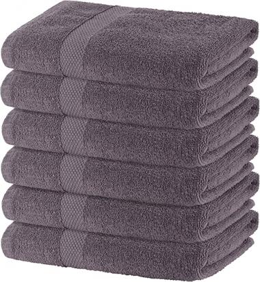 22 x 44 Inches Soft Cotton Small Towels, Charcoal Towels for Spa, Pool, and Gym Lightweight and Extremely Absorbent Fast Drying