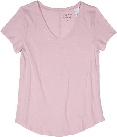 Ann Taylor LOFT Outlet Women's Short Sleeve Cotton Tee