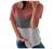 Oversized T Shirts for Women Casual Striped Short Sleeve Tee T-Shirt Color Block Summer Crewneck Workout Tops Tshirts