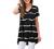 POPYOUNG Women's Summer Casual T-Shirt V-Neck Short Sleeve Tunic Dress Tops for Leggings Loose Blouse Shirt