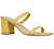 J. Adams Stormi Mules for Women - Square Toe Double Band Low Block Heel Sandals