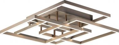 ET2 E21518-CHP Traverse Geometric Multi-Square LED Flush/Wall Mount, 1-Light 112 Watt, 6"H x 31"W x 31"L, Champagne