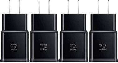 Samsung Adaptive Fast Charging Adapter Quick Charge Charging Block Wall Charger Plug Compatible Samsung Galaxy S22/S22 Ultra/S21/S20/S10/S9/S8/S7/S6 Edge/Note 10 9 8/LG(4-Pack)