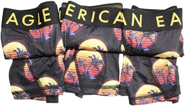 American Eagle AEO Men's 4.5" Flex Boxer Brief Mens Large 3-Pack AE Underwear Boxer Briefs