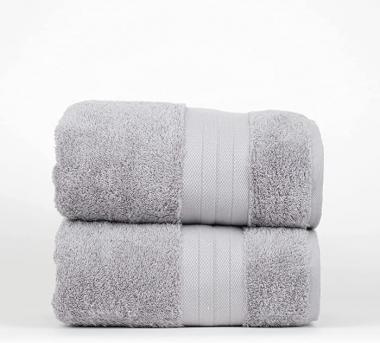 Luxury Bath Sheet Towels 35 x 70 Inch, 2 Pack Soft Bathroom Towel Set, Highly Absorbent 100% Cotton Large Bath Towels for Bathroom Hotel Spa Collection (Medium Grey)