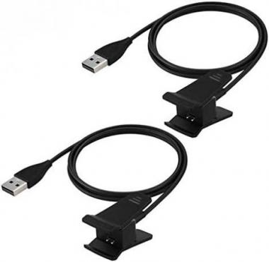 Kissmart 2-Pack Charger Cable for Fitbit Alta, Repalcement USB Charging Cable with 1m/3.3ft USB Cord for Fitbit Alta Smart Wristband Accessories