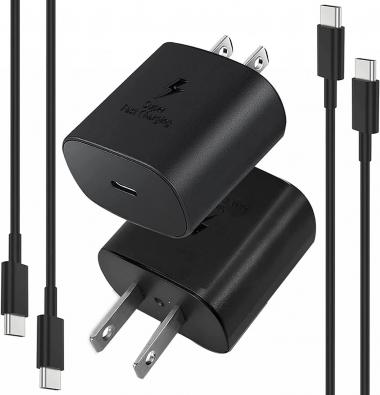 Type C Charger Fast Charging, 45W C Charger Cable Fast Charging for Samsung Galaxy S22/S22 Ultra/S22+, Note 10/Note 10+/Note 20/S20/S21/S10/S9/S8, Galaxy Tab S7/S7+/S8/S8+/S8 Ultra,2 Pack