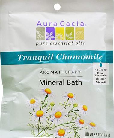 Aura Cacia Bath Mnrl Chamomile Tranquil24