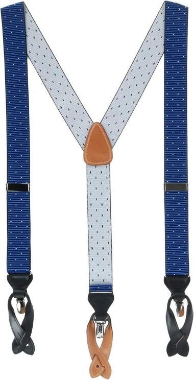 CrookhornDavis Men's Westside Step Dot Convertible Clip End Elastic Braces