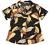 Allegra K Women's Hawaiian Shirts Leaves Printed Short Sleeve Tropical Button Down Shirt