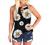 Womens Tops Summer Halter Cutout Front Sleeveless Tank Tops Trendy Ombre Sunflower Graphic Tee Shirts Camisole Blouses