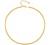 18k Gold Paperclip Chain Choker Satellite Chain Lava Bead Pendant Necklace Dainty Jewelry for Women 16''