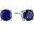 Amazon Essentials Sterling Silver Genuine or Created Round Cut Birthstone Stud Earrings