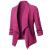 Womens Casual Work Office Draped Open Front Blazer Jacket Plus Size Loose Solid Color Ruched 3/4 Sleeve Blazers Suit