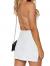 Eliacher Backless Dress Women's Spaghetti Strap Sexy Clubwear Bodycon Mini Dress