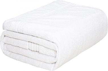 Cotwell Luxury White Large Bath Towel - Ultra Absorbent 100% Turkish Ringspun Cotton, 550 GSM 35x70 Inch - Premium Bath Sheet for Hotel, Spa, Bathroom