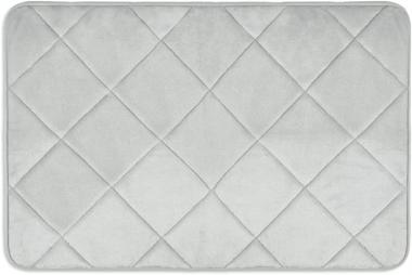 Home Dynamix Capri Haven Machine Washable Memory Foam Bath Mat, Light Grey, 20"x30"