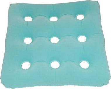 ObboMed HB-1502N New and Handy air Valve Foldable Portable, Inflatable Pressure Relieving Bath SPA Cushion W/ 4 Suction Cups for Bath Tube, Size 15 x 15.7 x 3” (38L x 40W x 7.5H cm)