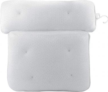 Owlike Spa Bathtub Pillow Set 3D Air Mesh Neck Head Support Pillow with 6 Suction Cups Universal Fit Quick Dry