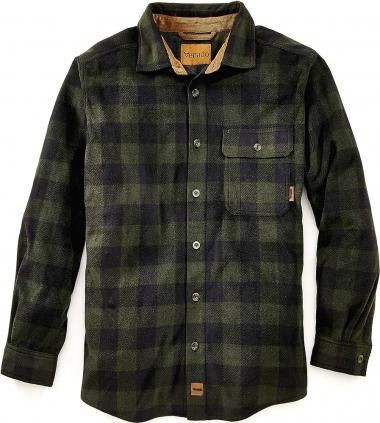 Venado Mens Plaid Shirts for Men - Heavyweight Buffalo Plaid Fleece Shirt - Soft