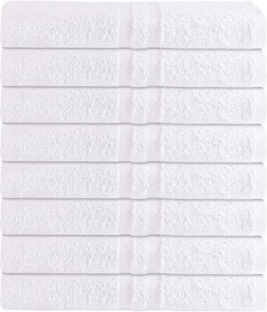 8 Pack Bath Towel 24 x 50 86% Cotton 14% Polyester