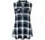 LURANEE Womens Sleeveless Plaid Shirts V Neck Casual Nice Zip Up Tunic Tank Tops