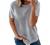 Biucly Womens Short Sleeve Crewneck Shirts Loose Casual Tee T-Shirt