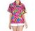 LA LEELA Women's Vacation Camp Blouse Top Hawaiian Shirt