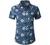 JOGAL Women's Floral Blouse Casual Button Down Short Sleeve Aloha Hawaiian Shirt