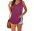 SNKSDGM Workout Tank Tops for Women Summer V-Neck Solid Flowy Vest Tee T-Shirt Casual Loose Fit Sleeveless Shirt Blouse Tunic