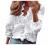 Womens Shirts V Neck Short/Long Sleeve Button Down Casual Blouses Plus Size Tops Dressy Office Business Work Shirt Top