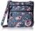 Vera Bradley Cotton Triple Zip Hipster Crossbody Purse