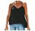 Womens V Neck Strappy Tank Tops Lace Sexy Hollow Halter Loose Casual Spaghetti Strap Sleeveless Camis Shirts Blouses