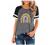 Womens T Shirts Fashion Leopard Summer Short Sleeve Striped Color Block Casual Crewneck Shirt Baseball Raglan Tee Top