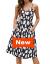 Halife Womens Summer Dresses Casual Spaghetti Strap Floral Button Down Swing Midi Dress with Pockets