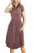 Simier Fariry Womens Modest Teacher Midi Casual Dress with Pockets