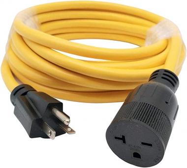 Parkworld 885774 NEMA 6-20 Extension Cord 6-20P to 6-20R (T Blade Female Also for 6-15R Adapter) 250V, 20A, 5000W (25FT)