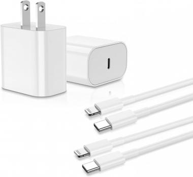 for iPhone Apple 13 12 14 Fast Charger Cable【Apple MFi Certified】20W USB C Wall Charger Plug and USBC to Lightning Cable Cord 6ft, Charging Block Power Adapter Cube Brick for iPhone 13/12 Pro/11,iPad