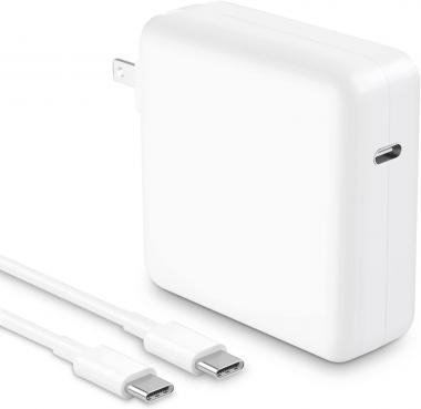 Replacement for Mac Book Pro Charger - DMEATS 87W USB C Power Adapter Compatible with Mac Book Pro 13/15 Inch After 2016, for Mac Book Air After 2018, Include a 6.6Ft USB C-C Cable