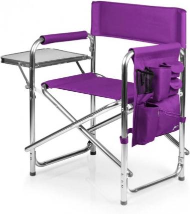 PICNIC TIME Sports Chair with Side Table, Beach Chair, Camp Chair for Adults