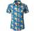 JOGAL Women's Floral Blouse Casual Button Down Short Sleeve Aloha Hawaiian Shirt