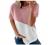 Oversized T Shirts for Women Casual Striped Short Sleeve Tee T-Shirt Color Block Summer Crewneck Workout Tops Tshirts