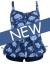 Septangle Women Plus Size Bathing Suits Paisley Print Two Piece Swimsuit Tankini Swimwear